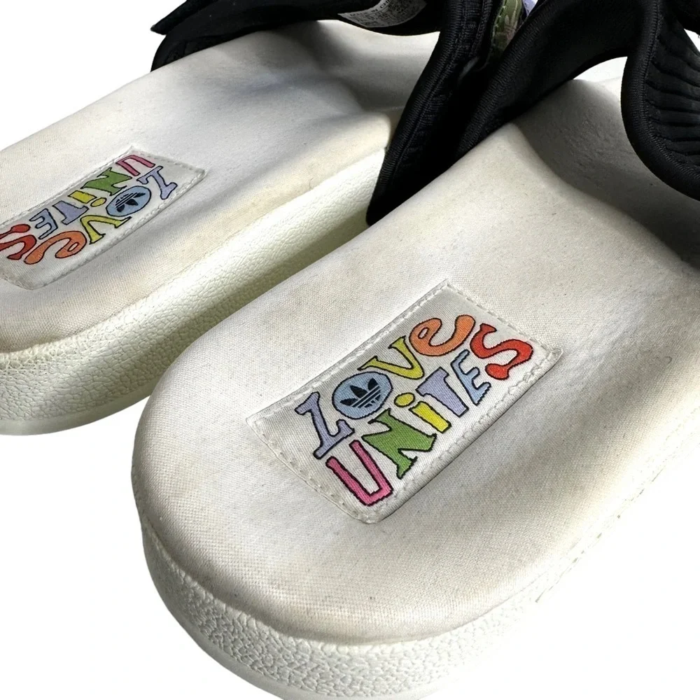 Adidas Originals Mens Adilette Pride 'Love Unites' Sandals Size 11 GW2411